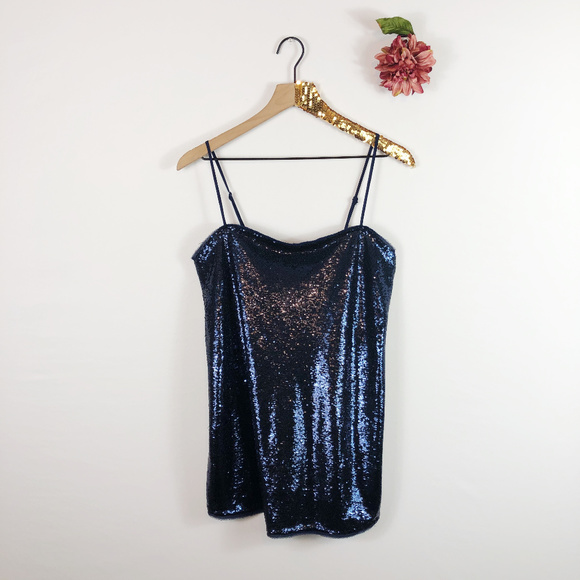 [INTIMATELY FREE PEOPLE] Sequin Slip Dress - Picture 2 of 8